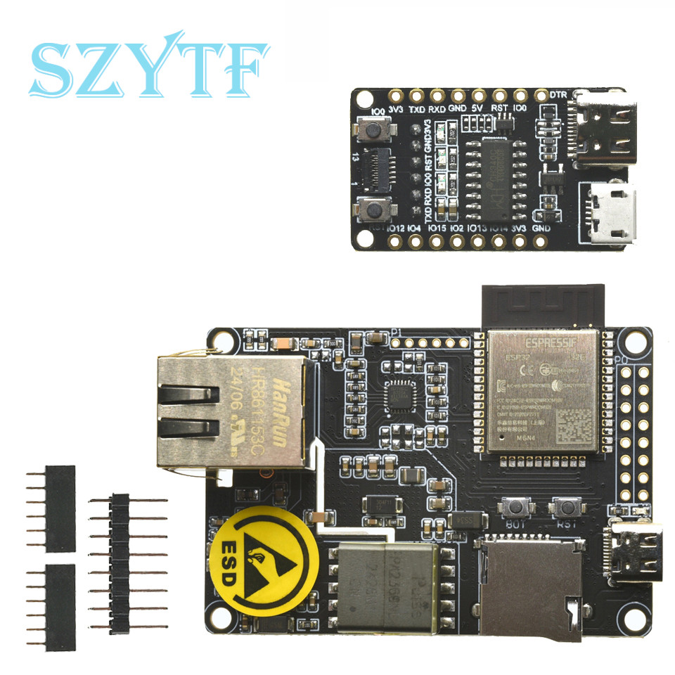 TTGO T-Internet-POE ESP32 Development Board Ethernet Adapter and Downloader Extension Board product image