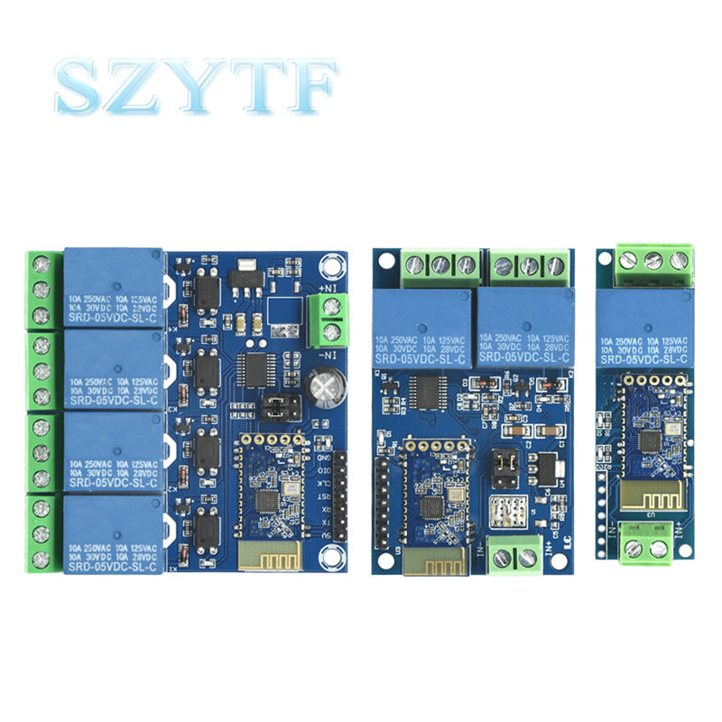 1 2 4 Way DC 5V/12V BT Relay Module Internet Smart Remote Control Mobile Phone Switch Wireless Relay product image