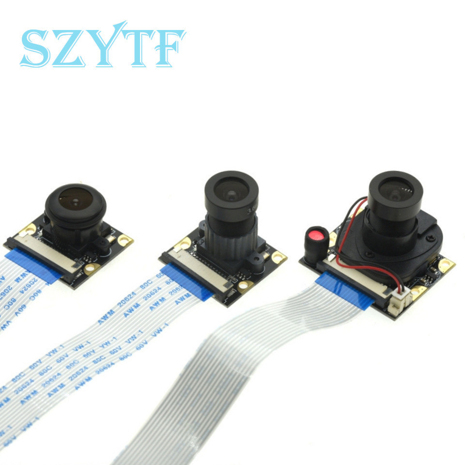 5MP Raspberry Pi Wide Angle Camera Module with 70 95 160 Degree Fisheye OV5647 1080P Webcam Cable product image