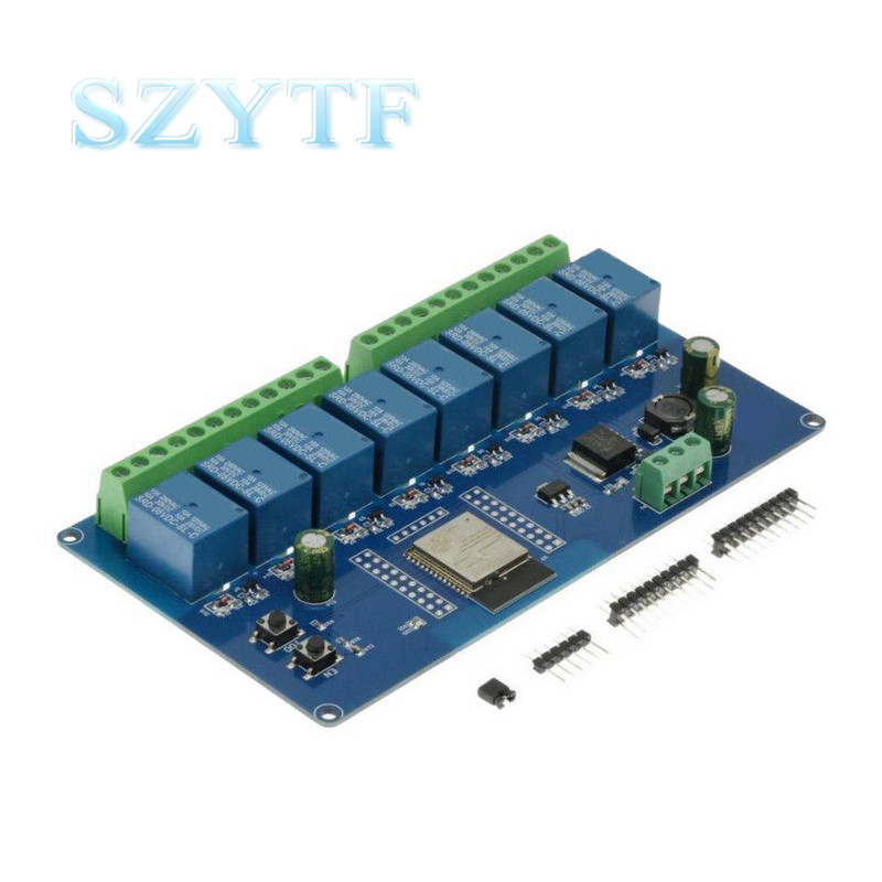 1/2/4/8 Channel ESP32 WIFI BT BLE Relay Module AC90-250V/DC5-30V Power Supply ESP32-WROOM Developmen product image