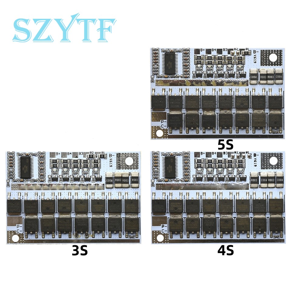 3.2V/3.7V 3S 4S 5S BMS Lithium Battery 100A Polymer Lithium Iron Phosphate Battery Protection Board product image