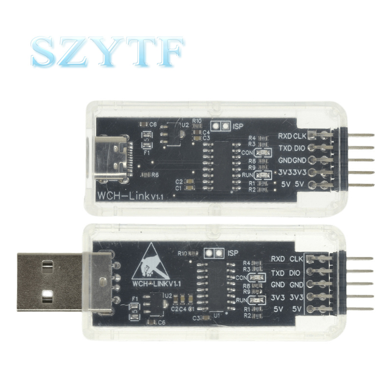 SZYTF WCH-Link Emulator CMSIS-DAP Type-C Debugger for RISC-V and SWD / TTL product image