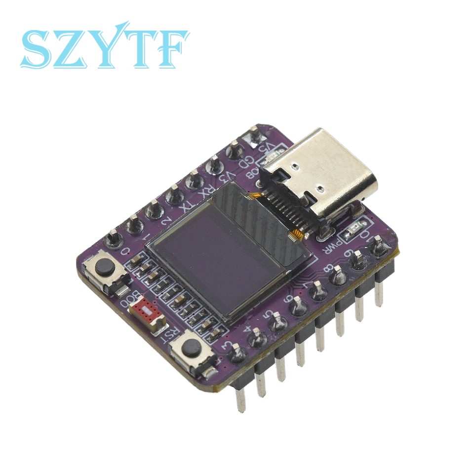 SuperMini ESP32-C3 Compact Design Development Board 0.42\" OLED Display WiFi & BT ICs product image