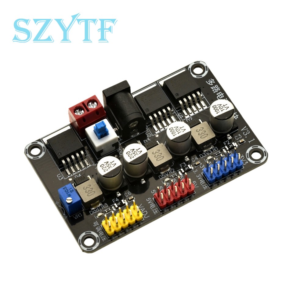 DC3.3V/5V LM2596 Adjustable Step-down Regulated Power Supply Module Electric Racing Smart Car Test P product image
