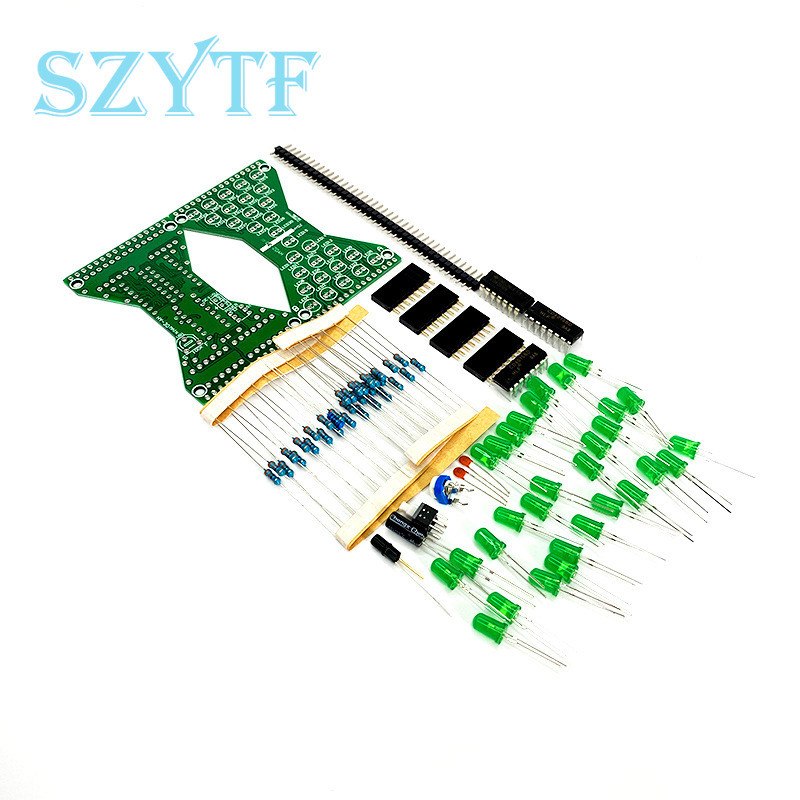 DC3.3-5V DIY Electronic Hourglass Kit 30 LED Light-emitting Soldering Assembly product image